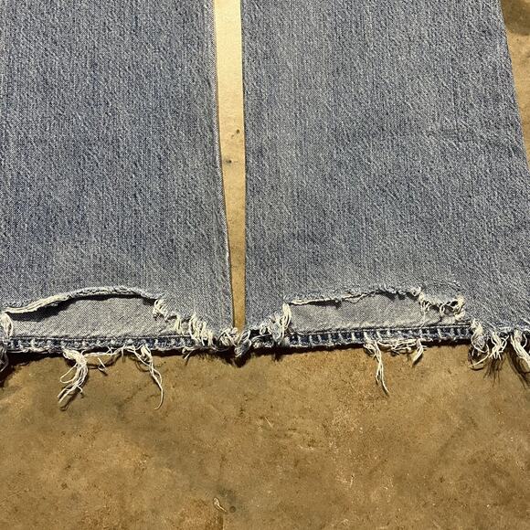 Vintage Y2k Unionbay Baggy Distressed Flared Jeans 34x32 - Picture 6 of 7